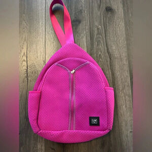 L+W Wellness Sling Pickleball Sport Bag Hot pink